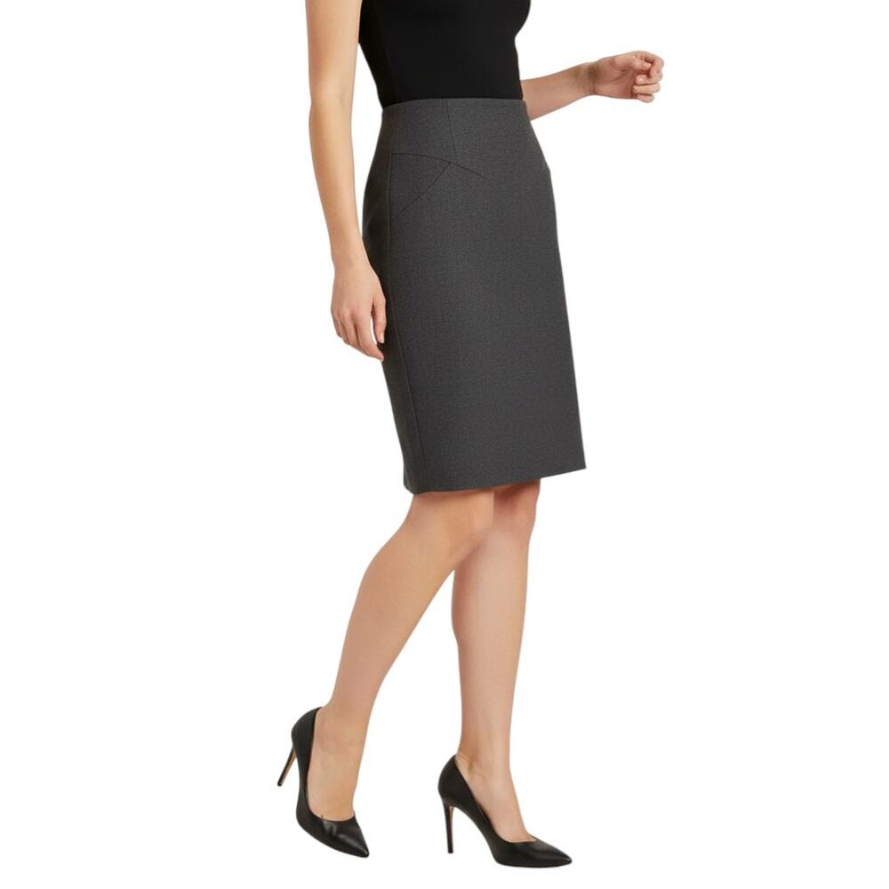 Chanel Vintage Skirt Gray Knee-Length S Classic Style